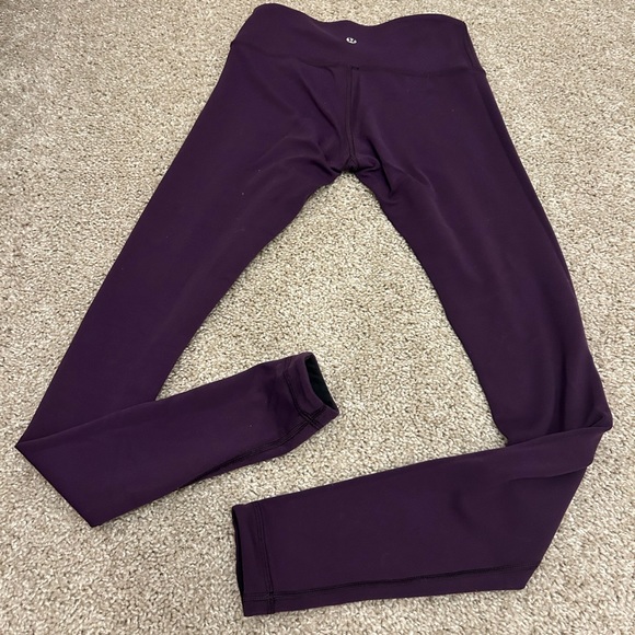 Lululemon Wunder Under Pant *Reversible Rare Color Deep Zinfandel / Black Size 4 - Picture 11 of 14